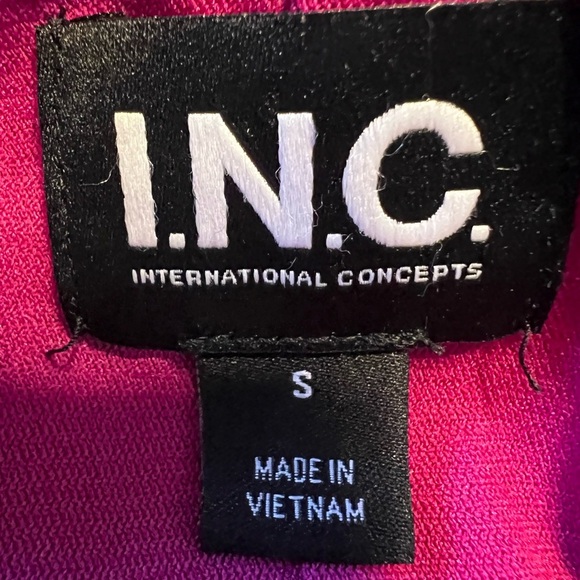 INC Fuscia Velvet Blouse - Picture 4 of 6